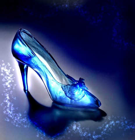 real glass slipper shoes
